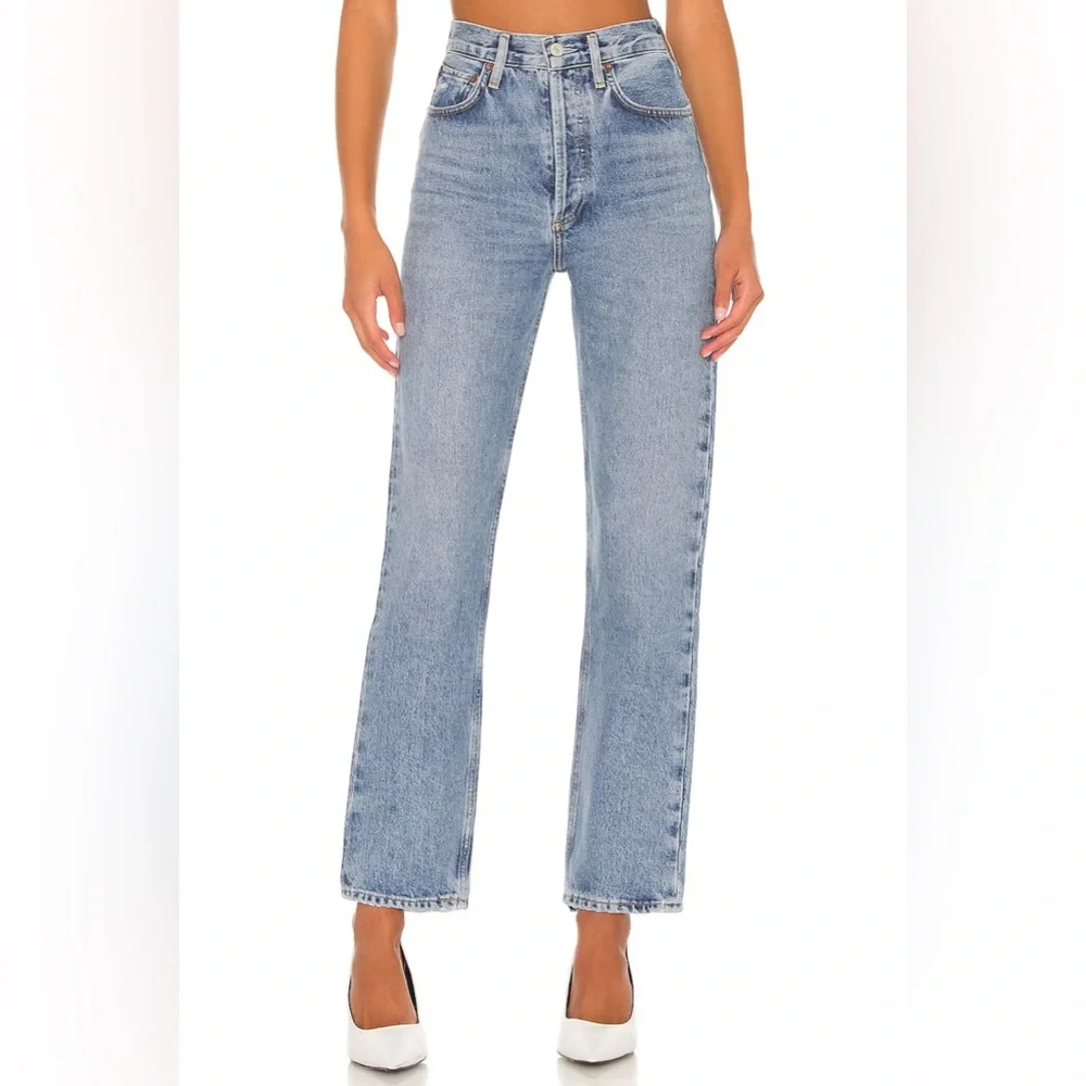 AGOLDE Blue 90’s Pinch Waist Jeans Size 25 US $188